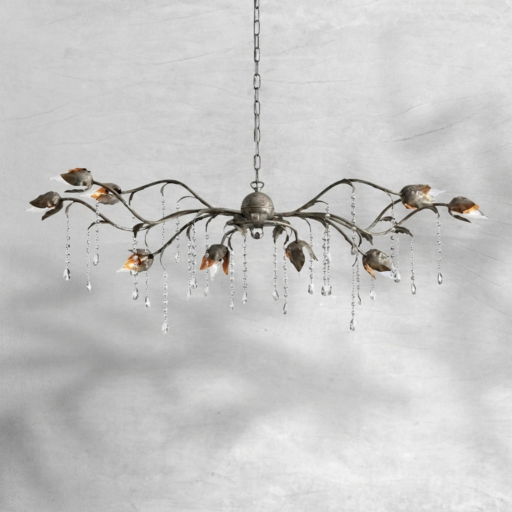 Riviko Viticcio Grand Rectangular Chandelier 52'' 61" 71'' - Background Shot