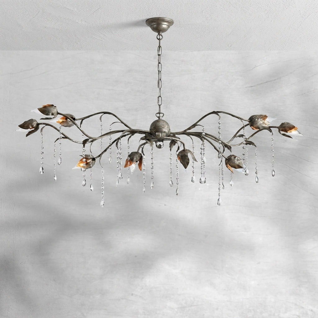 Riviko Viticcio Grand Rectangular Chandelier 52'' 61" 71'' - Background Shot