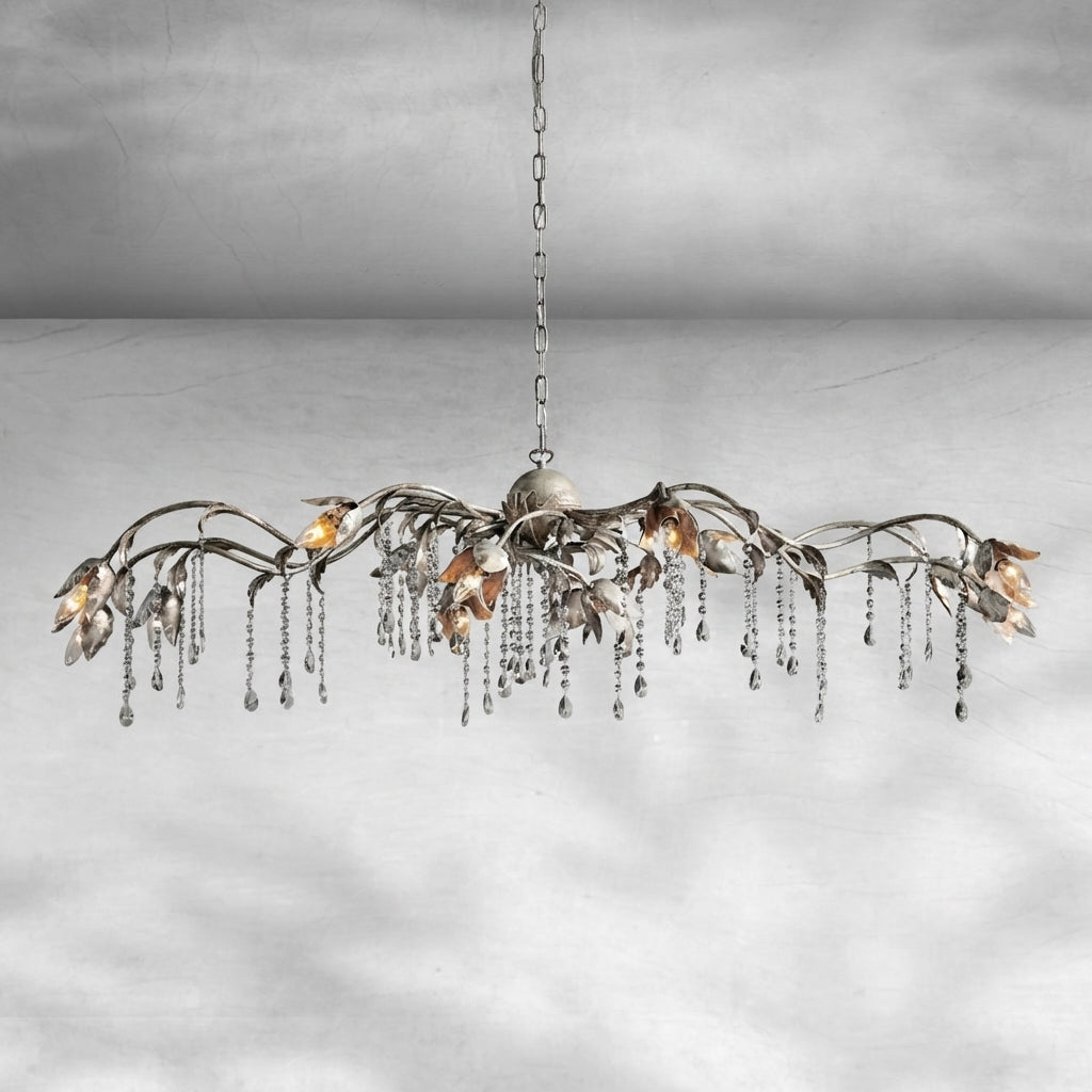 Riviko Viticcio Grand Rectangular Chandelier 52'' 61" 71'' - Background Shot