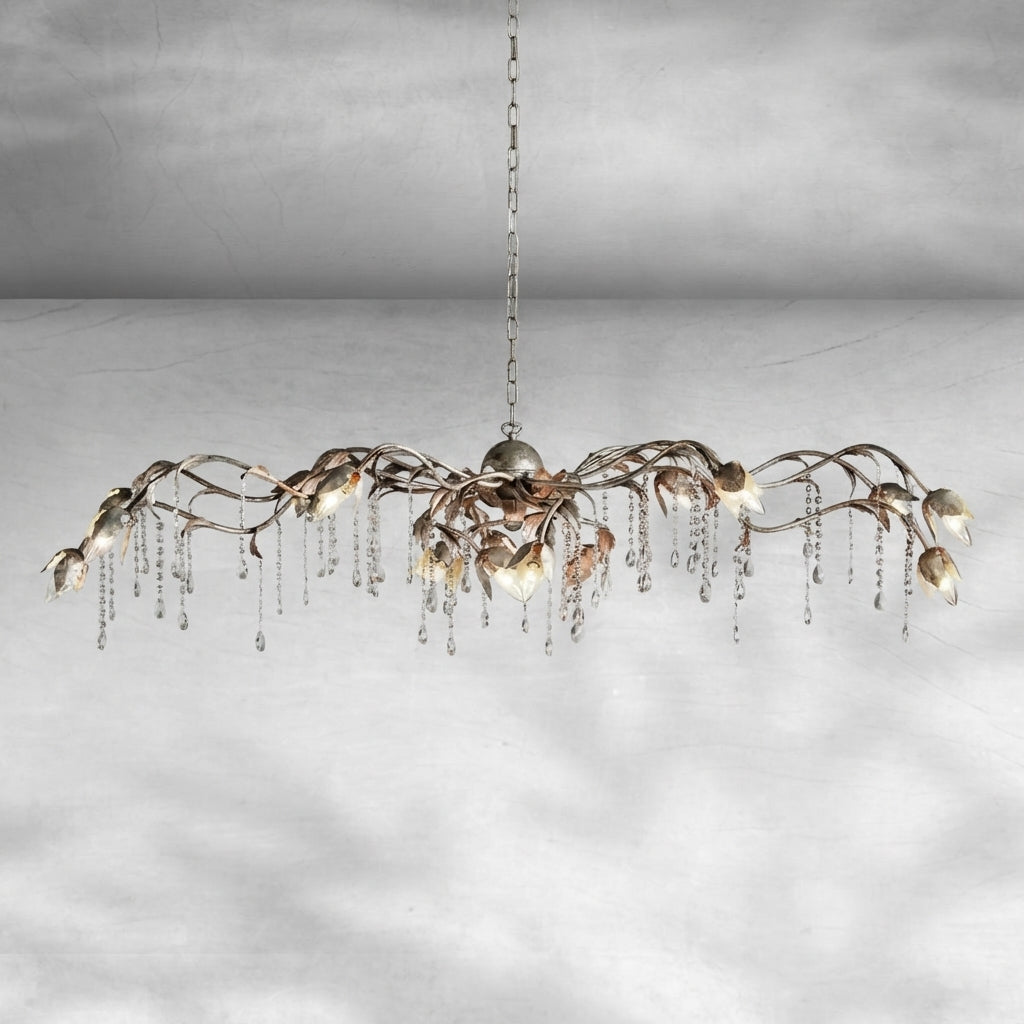 Riviko Viticcio Grand Rectangular Chandelier 52'' 61" 71'' - Background Shot