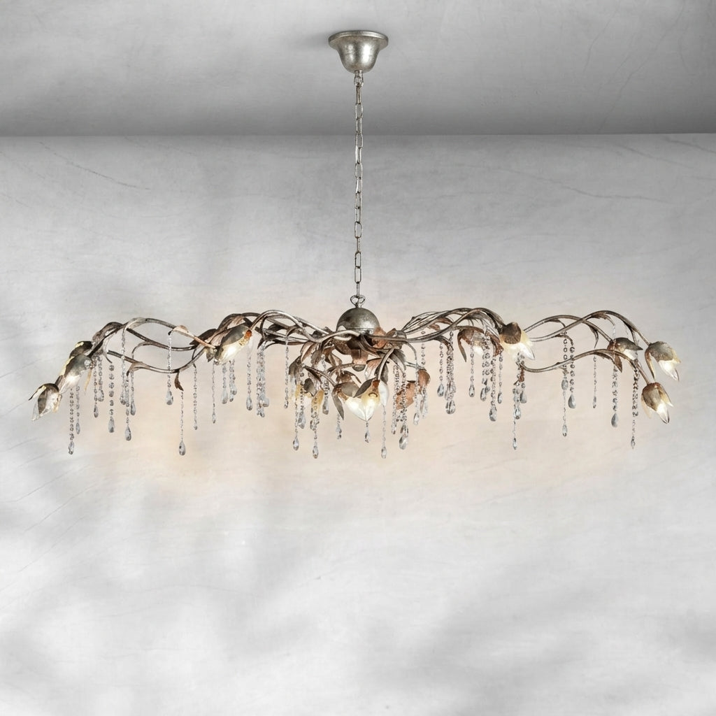 Riviko Viticcio Grand Rectangular Chandelier 52'' 61" 71'' - Background Shot