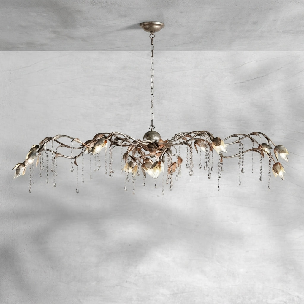 Riviko Viticcio Grand Rectangular Chandelier 52'' 61" 71'' - Background Shot