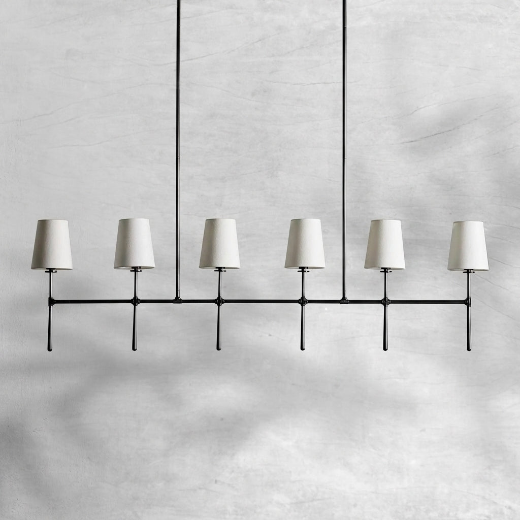 Riviko Rhodes Grandeur Linear Chandelier 5/6 Light - Background Shot