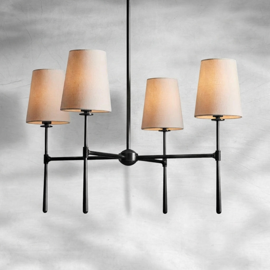 Riviko Rhodes Grandeur Round Chandelier 4/6 Light - Background Shot