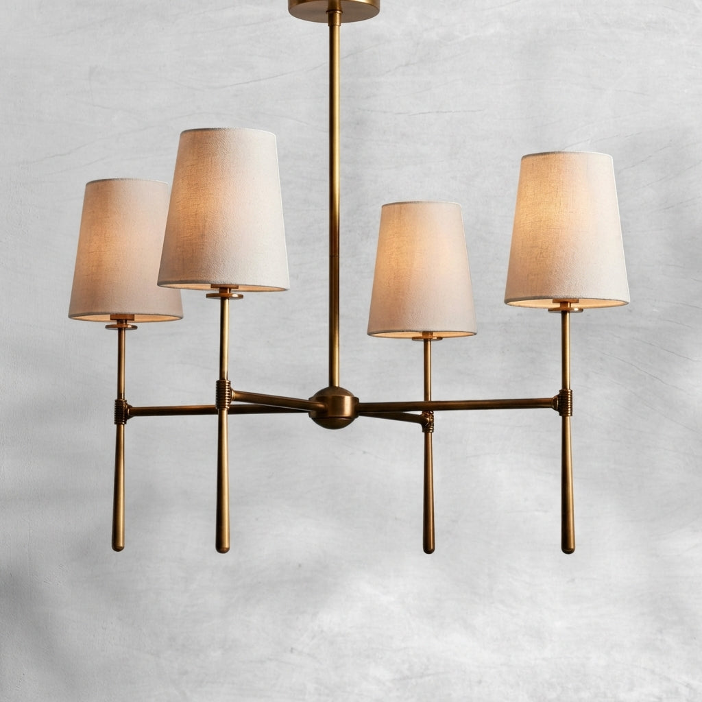 Riviko Rhodes Grandeur Round Chandelier 4/6 Light - Background Shot