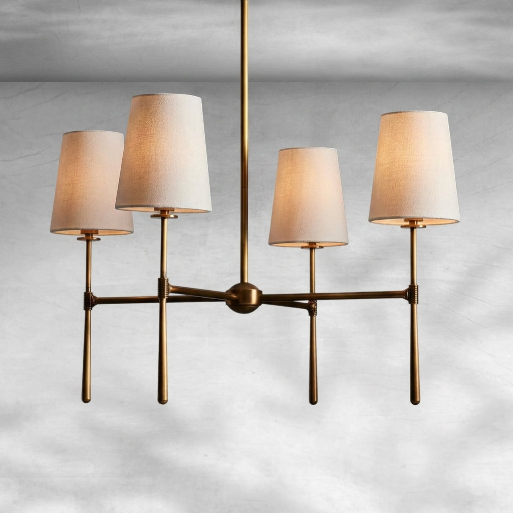 Riviko Rhodes Grandeur Round Chandelier 4/6 Light - Background Shot