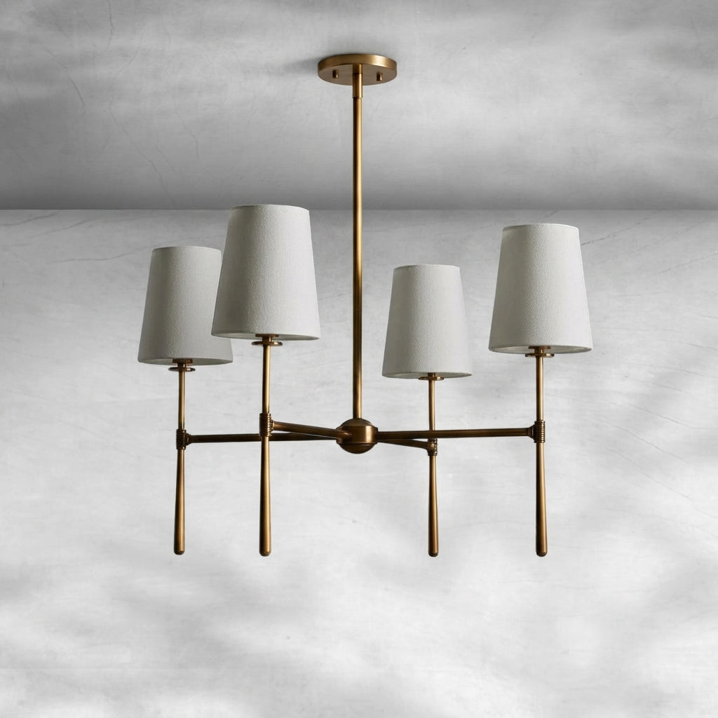 Riviko Rhodes Grandeur Round Chandelier 4/6 Light - Background Shot
