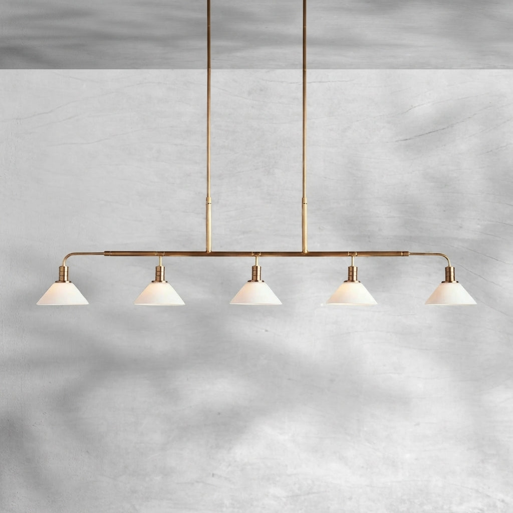 Riviko Theron Linear Chandelier 50"60" - Background Shot