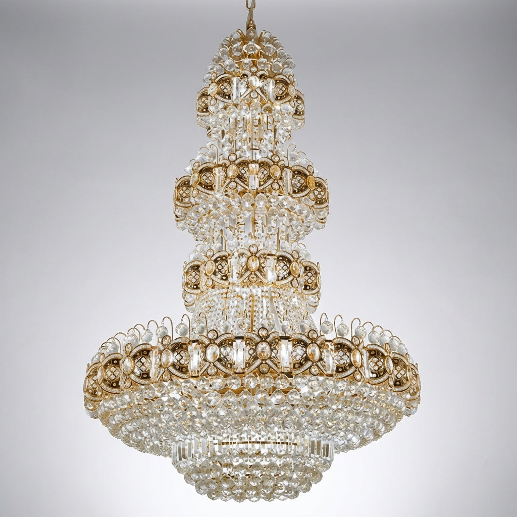 Everlight & Co. Grandeur Cascade Empire Chandelier 24"W x 35"H - Auto Color Shot
