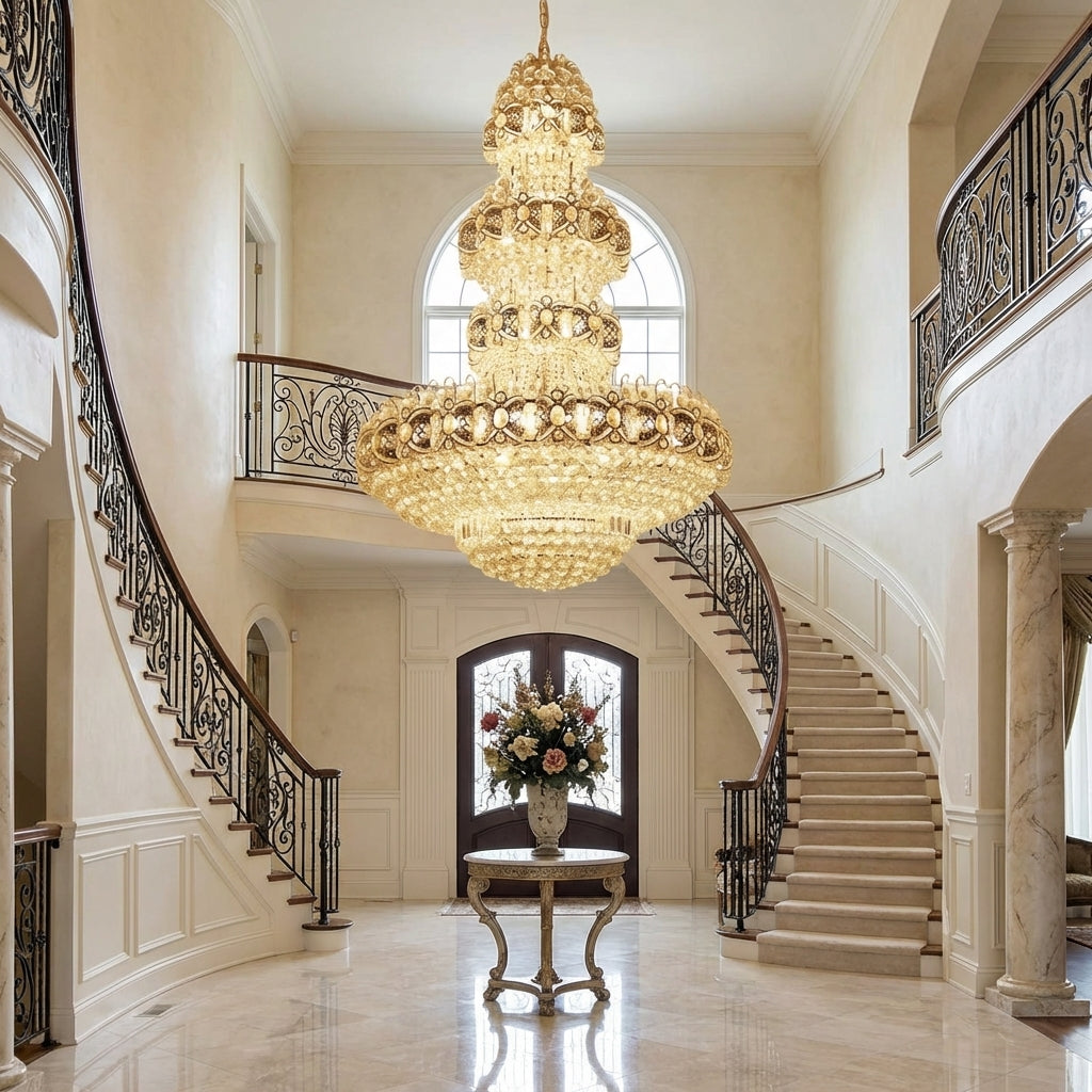Everlight & Co. Grandeur Cascade Empire Chandelier 24"W x 35"H - Auto Color Shot