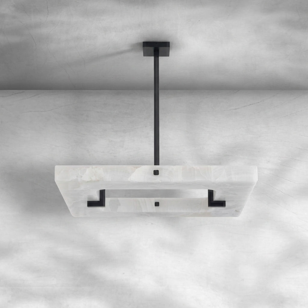 Riviko Aura Square Chandelier 100cm W x 100cm L x 10cm H 39.4" W x 39.4" L x 5.5" H - Background Shot