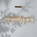 Riviko Verdant Cascade Branch Chandeliers L 33.5"(85cm) x W 15.7"(40cm) x H 19.7"(50cm), L 41.3"(105cm) x W 17.7"(45cm) x H 25.6"(65cm), L 49.2"(125cm) x W 17.7"(45cm) x H 25.6"(65cm), L 59.1"(150cm) x W 17.7"(45cm) x H 25.6"(65cm), L 70.9"(180cm) x W 17.7"(45cm) x H 25.6"(65cm) - Studio Shot