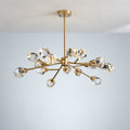 Riviko Radiant Cascade K9 Crystal Chandelier 28.7"D x 17.7"H (9-Light) - Studio Shot
