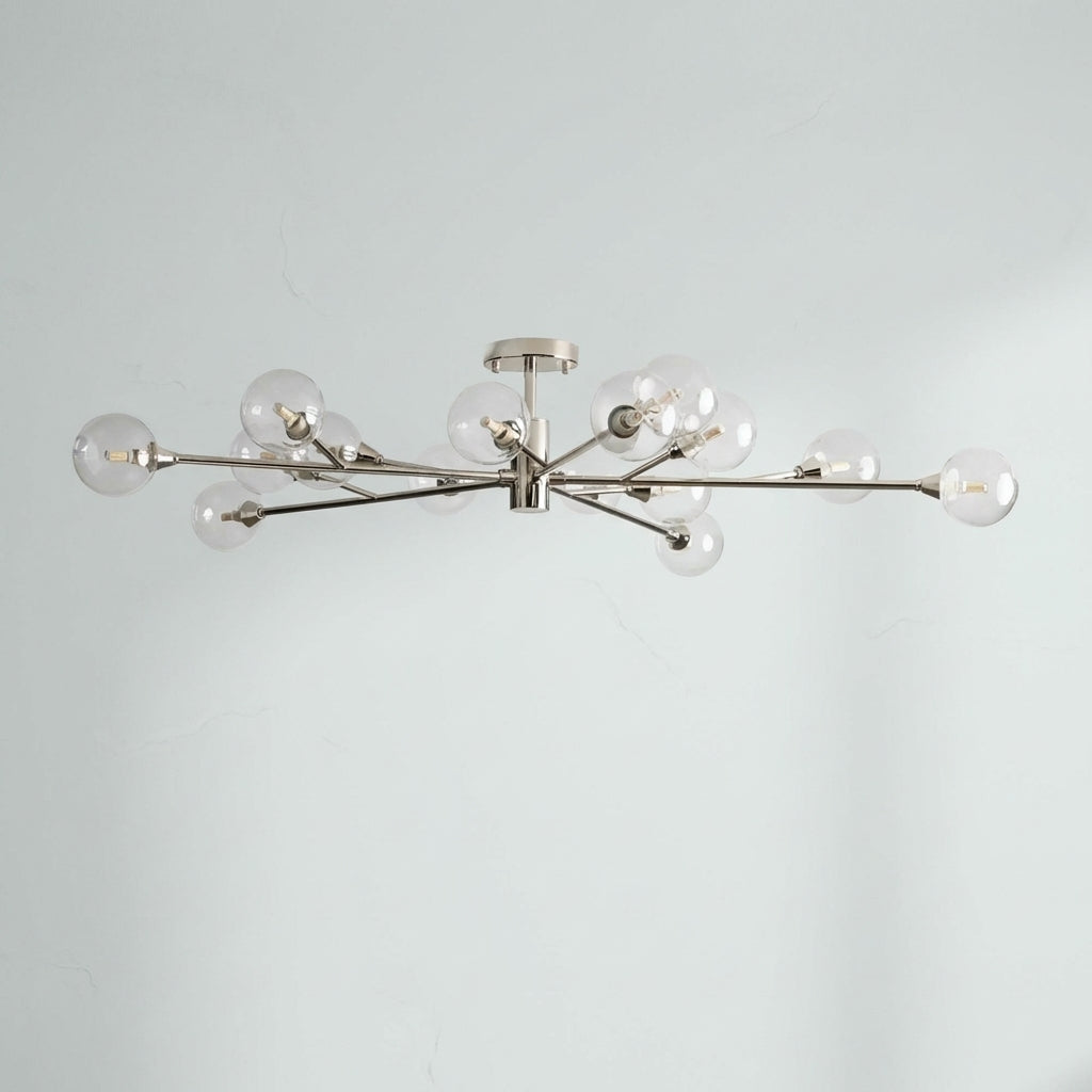 Riviko Celestial Radiance Modern Glass Flushmount - Studio Shot