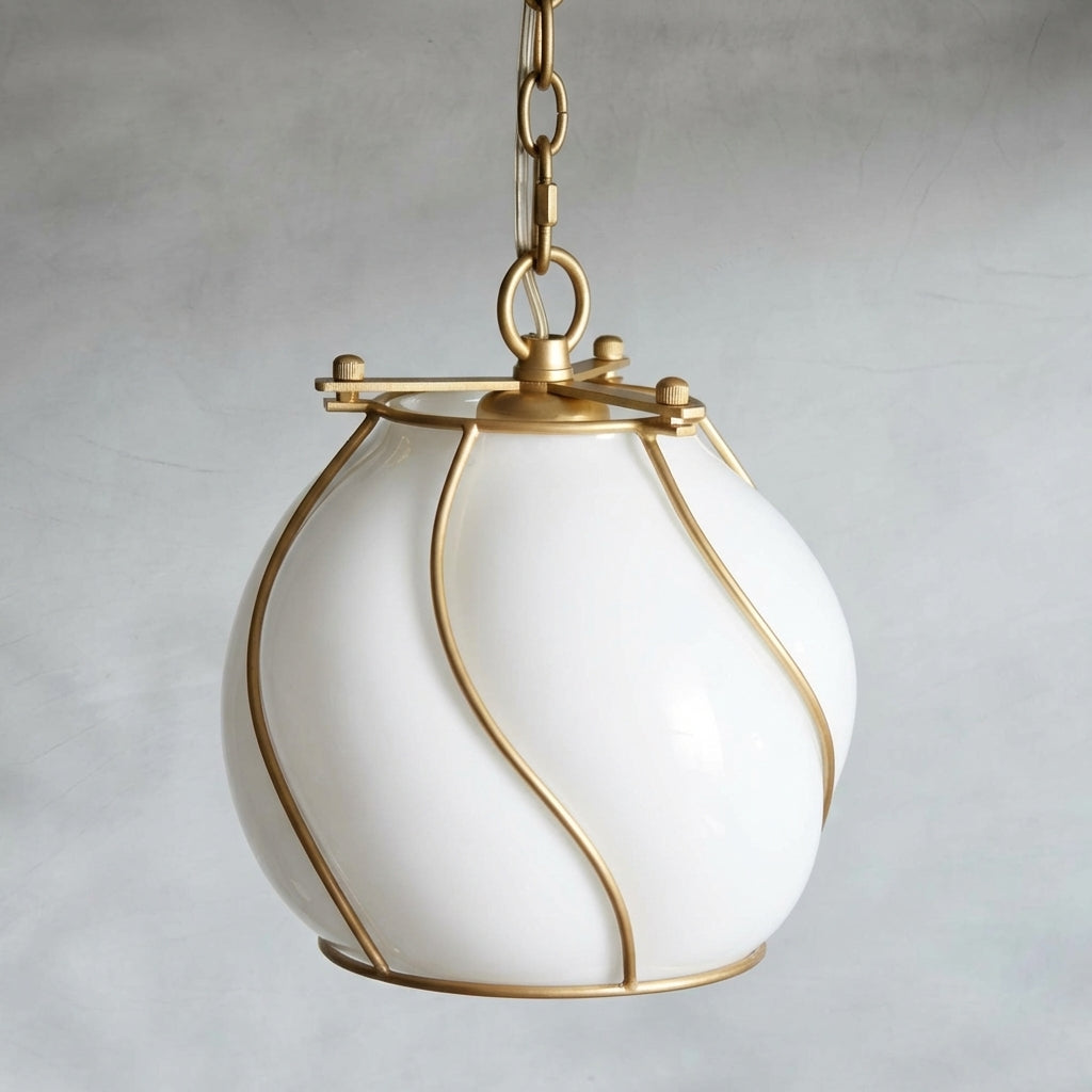 Riviko Aura Dewdrop Small Glass Pendant - Background Shot