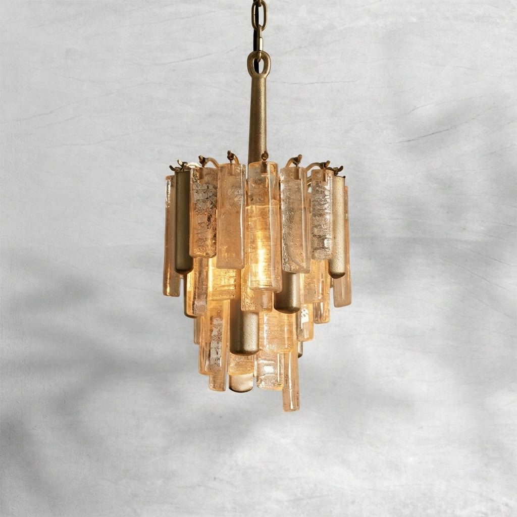 Riviko Veridian Bloom Glass Pendant - Background Shot