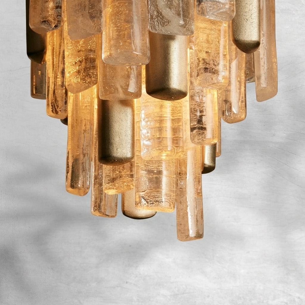 Riviko Veridian Bloom Glass Pendant - Background Shot