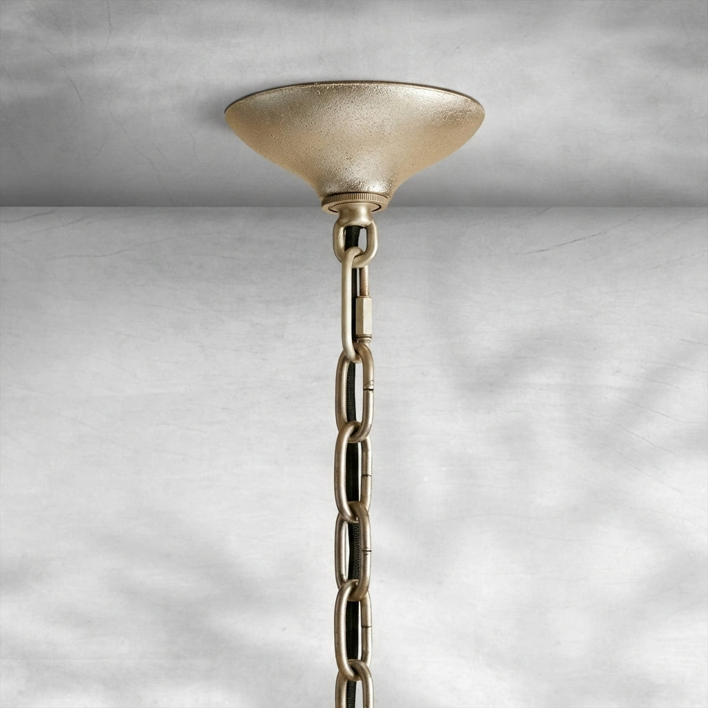 Riviko Veridian Bloom Glass Pendant - Background Shot