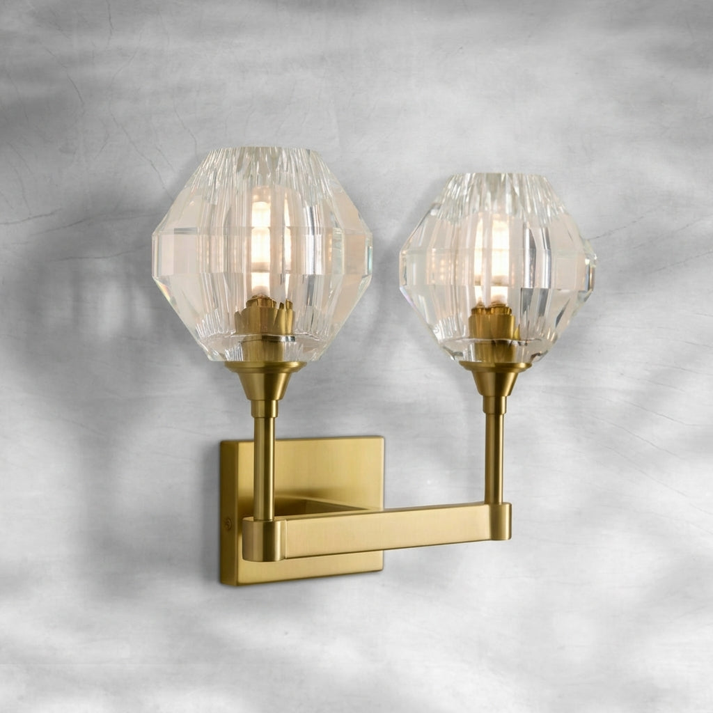 Riviko Radiant Prism 2-Light Wall Sconce - Background Shot