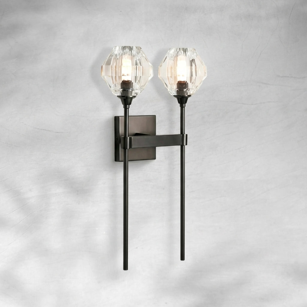 Riviko Radiant Prism 2-Light Wall Sconce - Background Shot