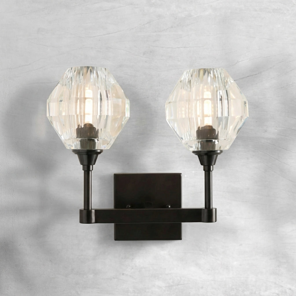 Riviko Radiant Prism 2-Light Wall Sconce - Background Shot