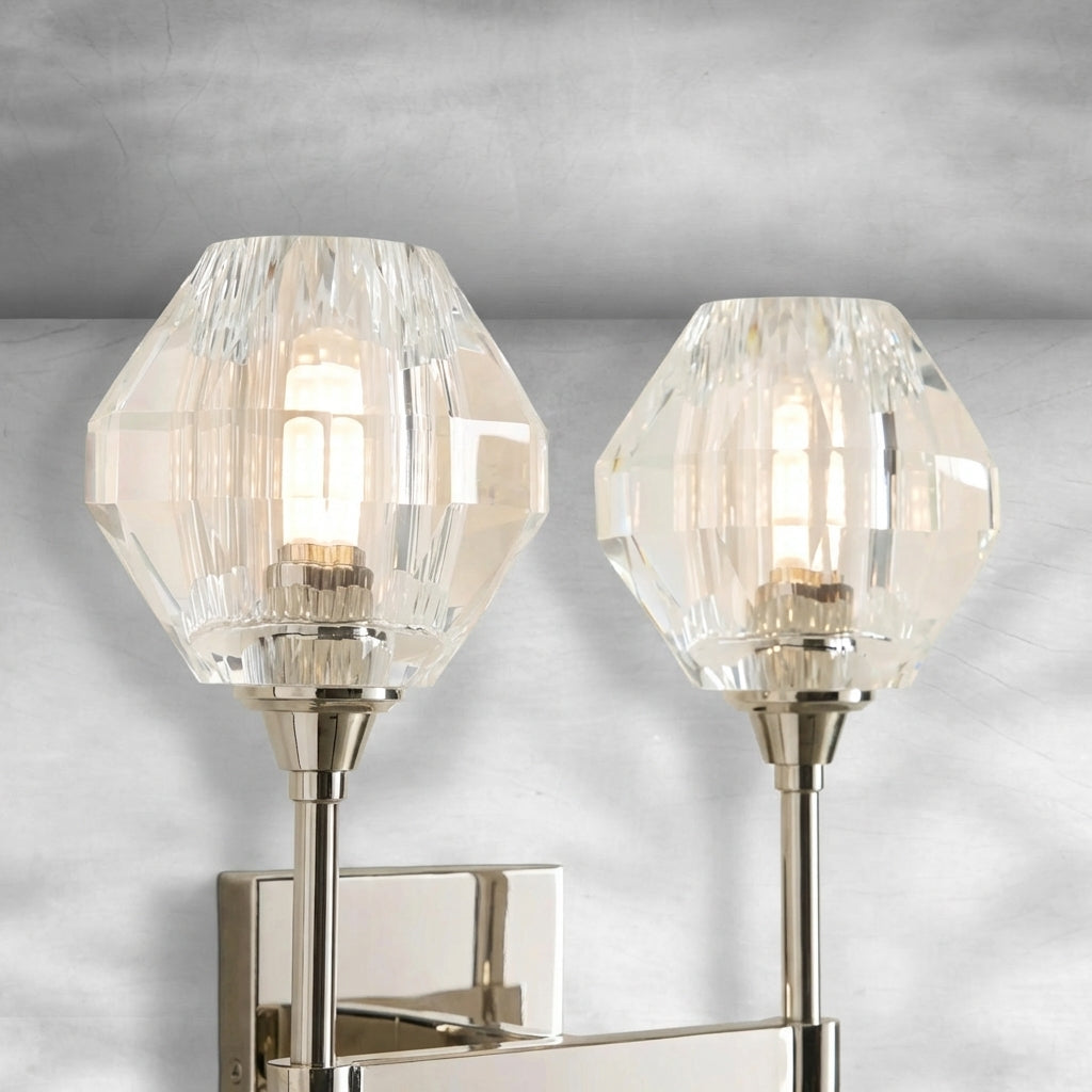 Riviko Radiant Prism 2-Light Wall Sconce - Background Shot