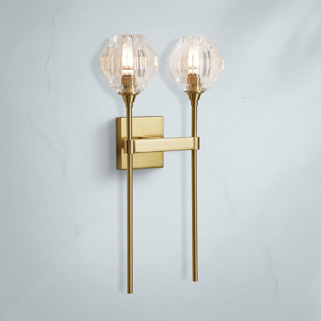 Riviko Radiant Prism 2-Light Wall Sconce - Studio Shot