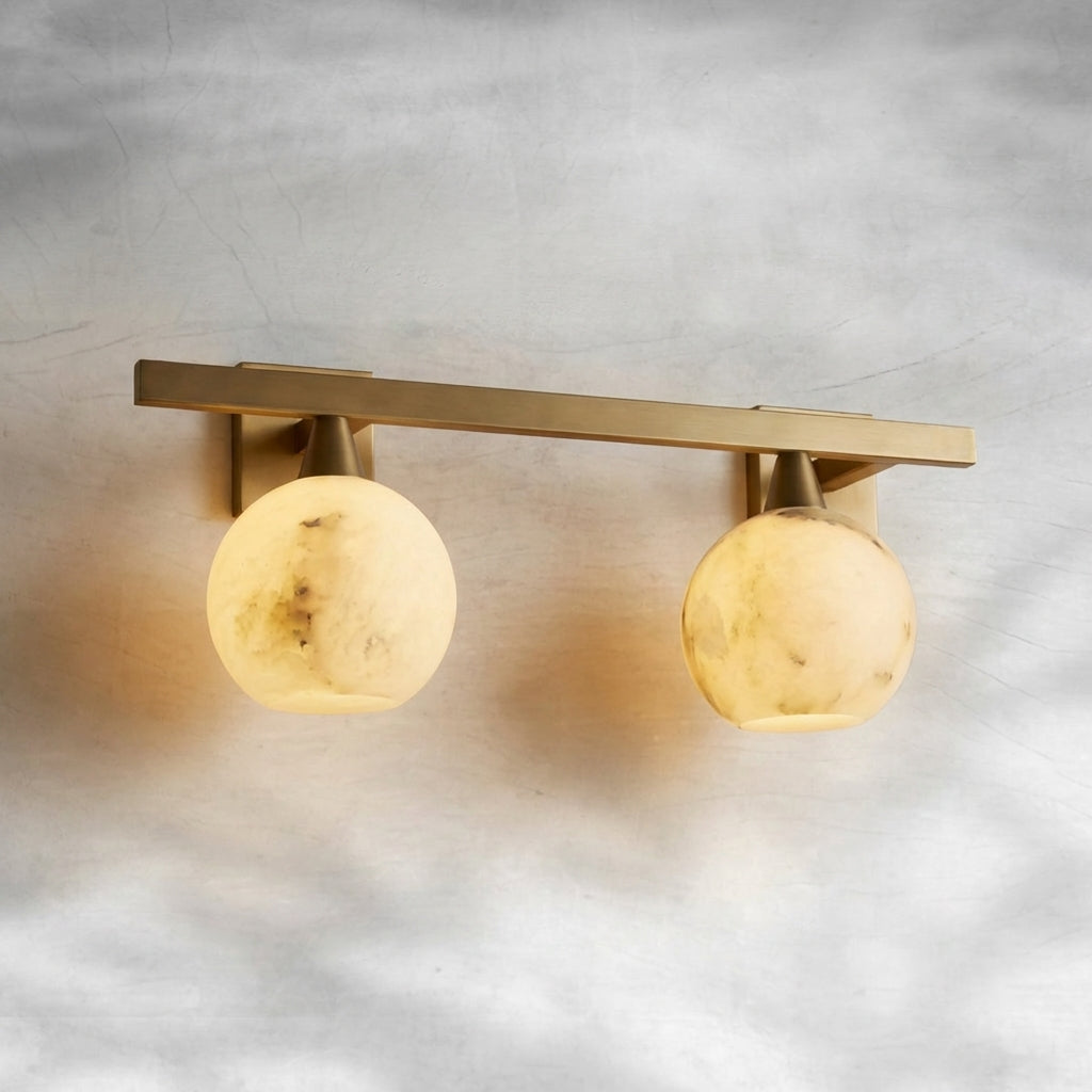 Riviko Alabaster Radiance 4-Light Wall Sconce - Background Shot