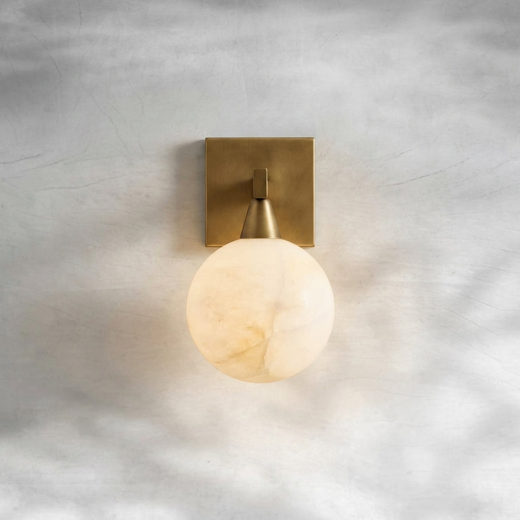 Riviko Alabaster Luminous Wall Sconce 1-Light - Background Shot