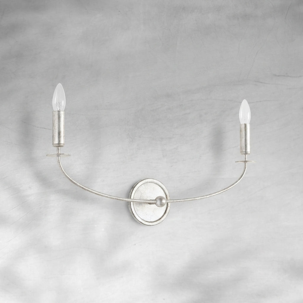 Riviko Veridian Leaf 2-Light Wall Sconce - Background Shot