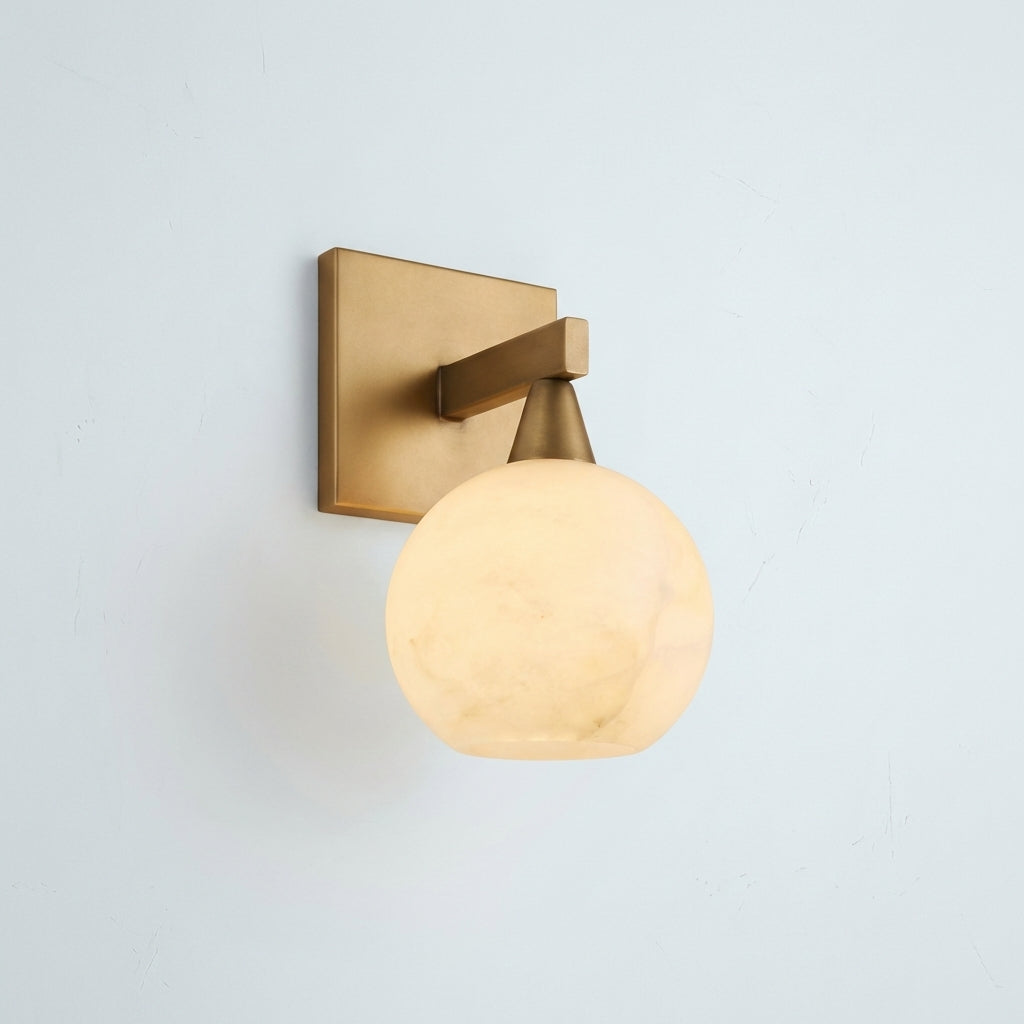 Riviko Alabaster Luminous Wall Sconce 1-Light - Studio Shot