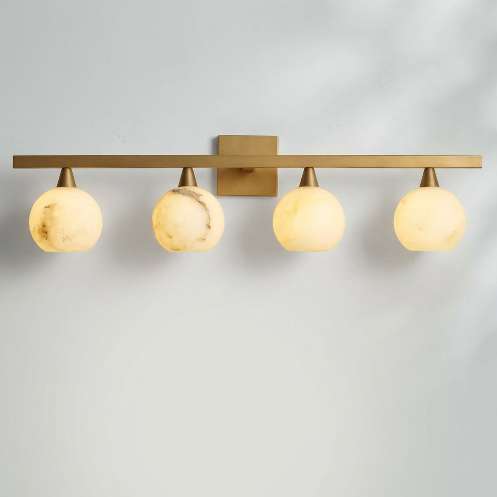 Riviko Alabaster Radiance 4-Light Wall Sconce - Studio Shot