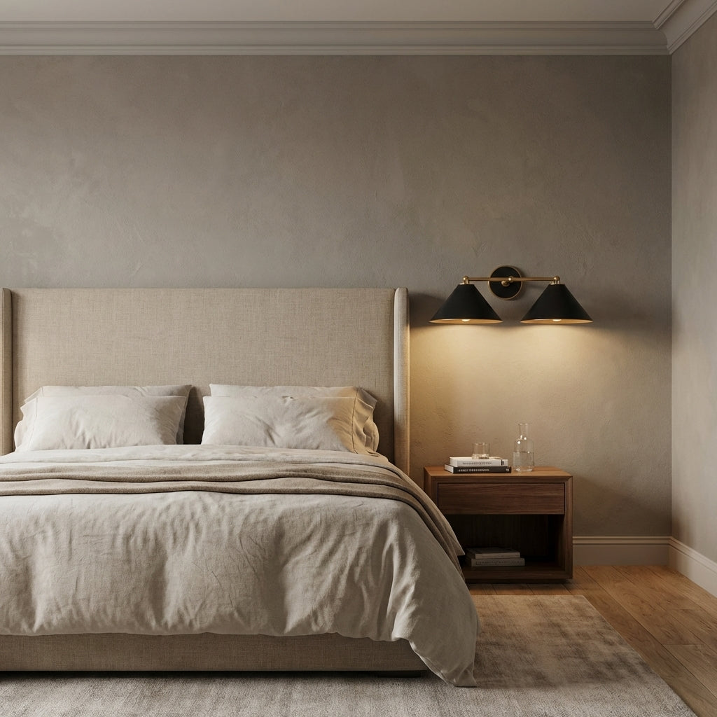 Riviko Dual Radiance Wall Sconce - elegant American bedroom