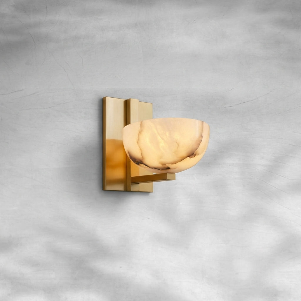 Riviko Alabaster Radiance Wall Sconce - Background Shot