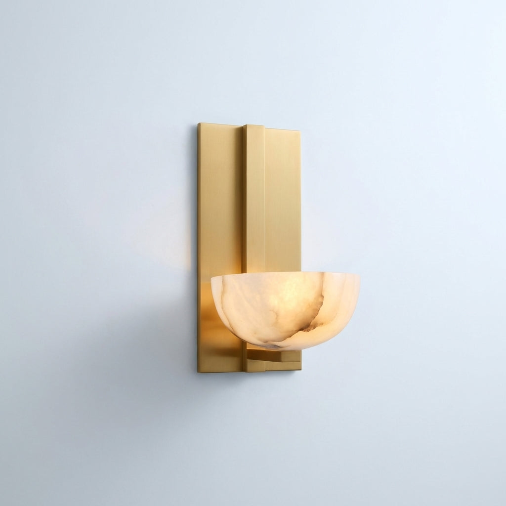 Riviko Alabaster Radiance Wall Sconce - Studio Shot