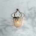 Riviko Veridian Bloom Iron Wall Sconce - Studio Shot