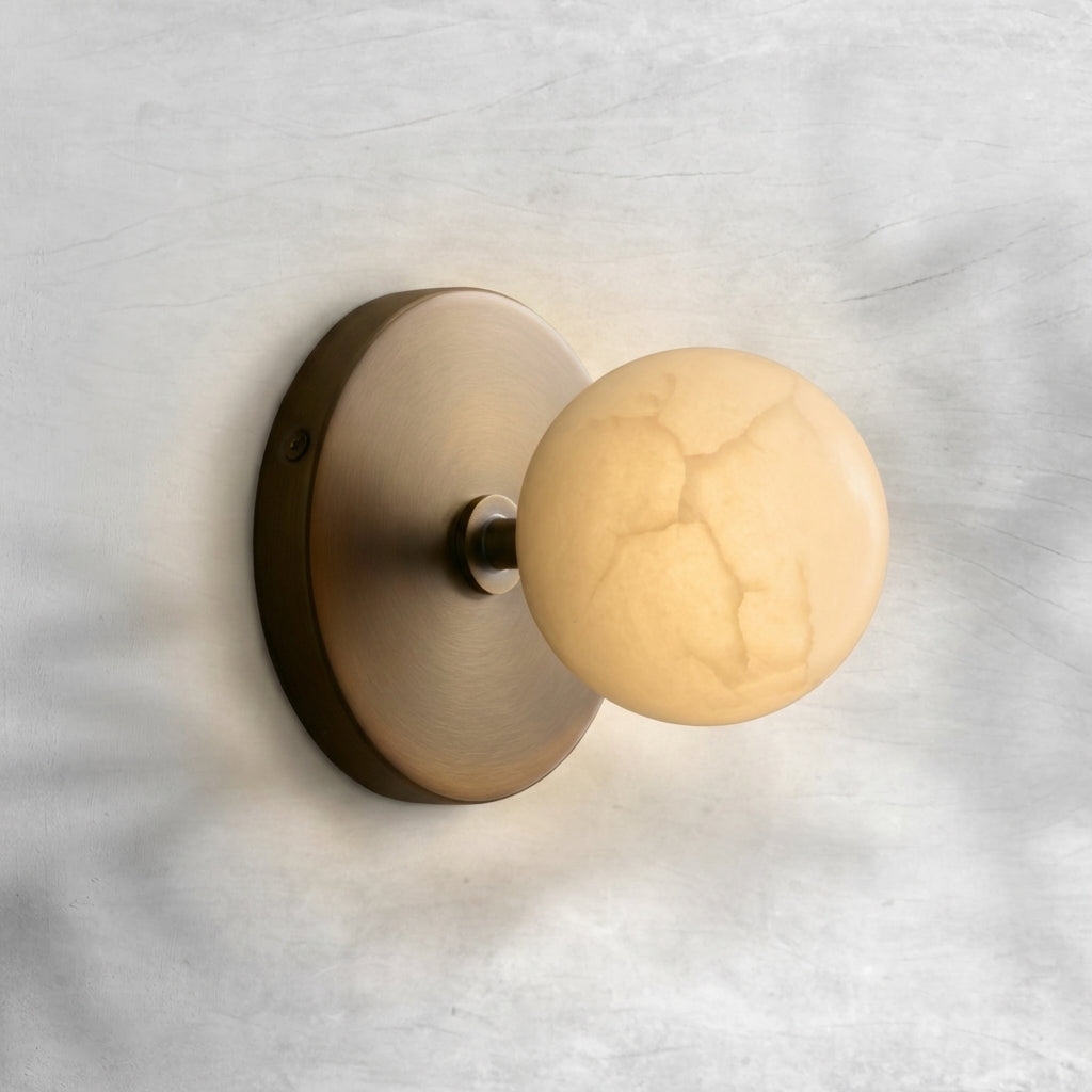 Riviko Veridian Duet Alabaster Wall Sconce - Background Shot