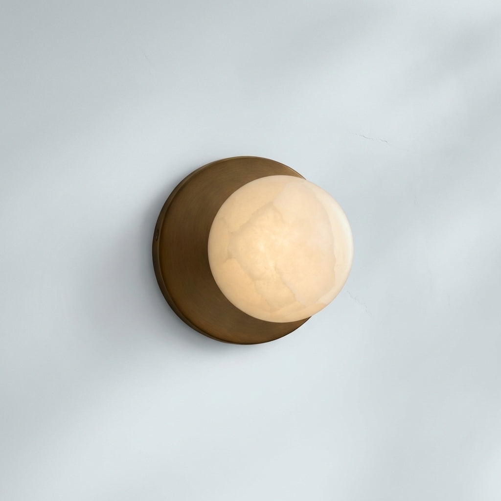 Riviko Veridian Duet Alabaster Wall Sconce - Studio Shot