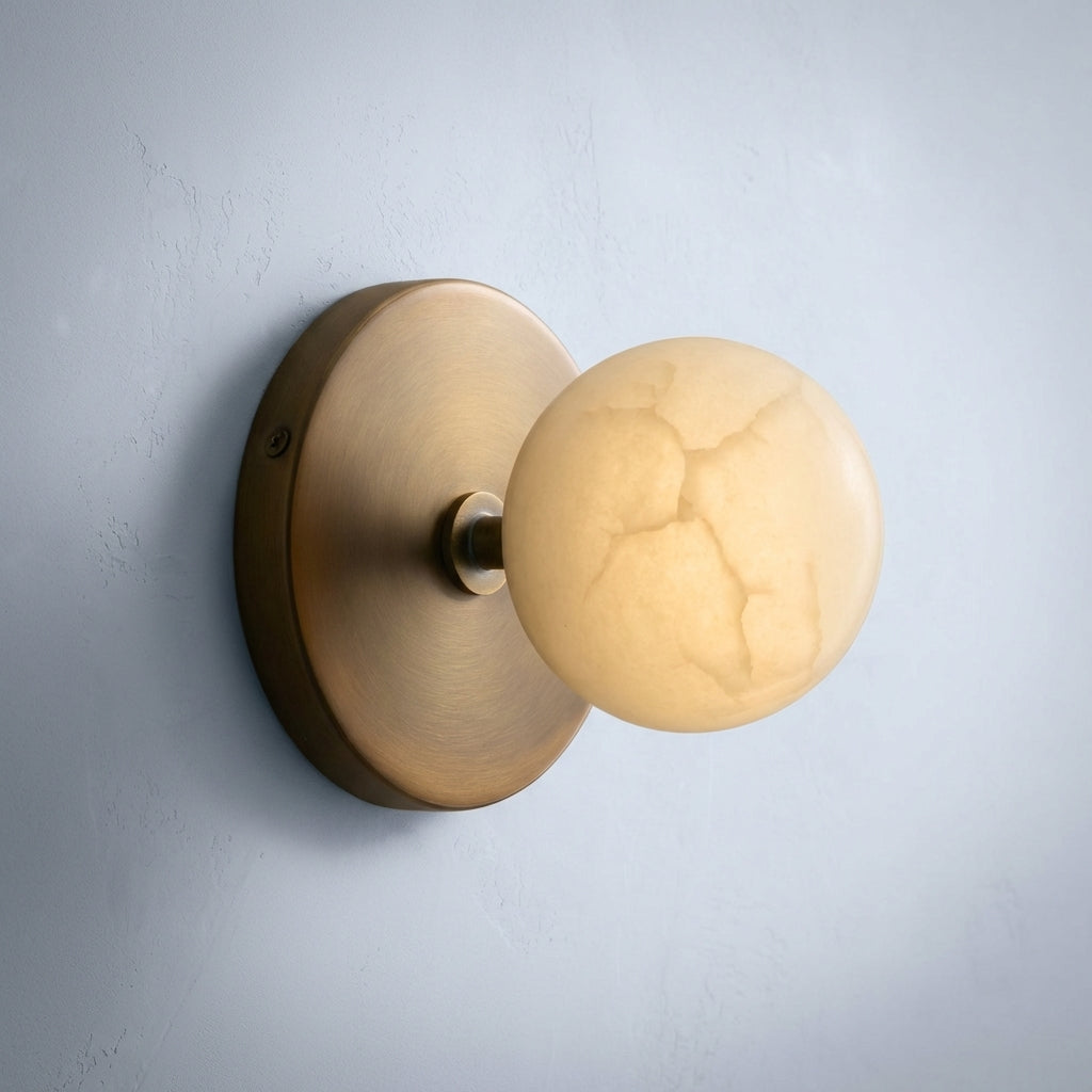 Riviko Veridian Duet Alabaster Wall Sconce - Studio Shot