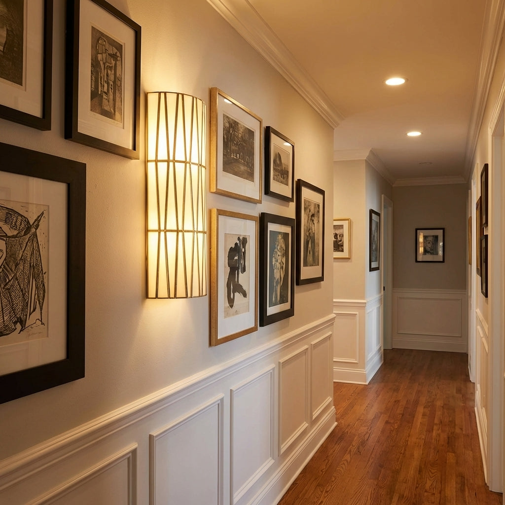 Riviko Veridian Bloom Wall Sconce - American hallway gallery