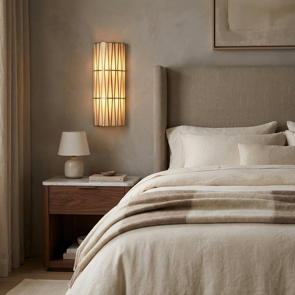 Riviko Veridian Bloom Wall Sconce - elegant American bedroom