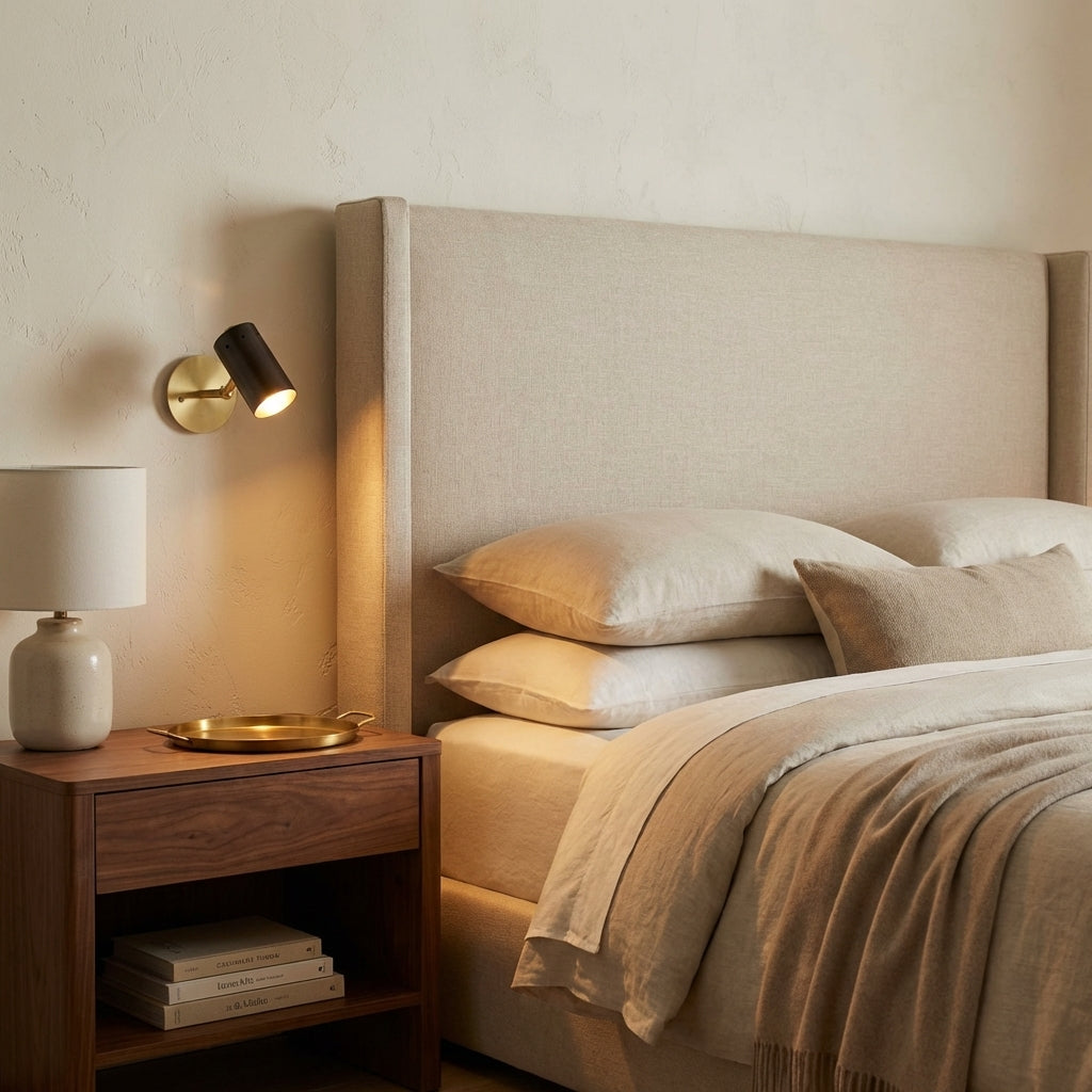 Riviko Articulated Metal Wall Sconce - elegant American bedroom