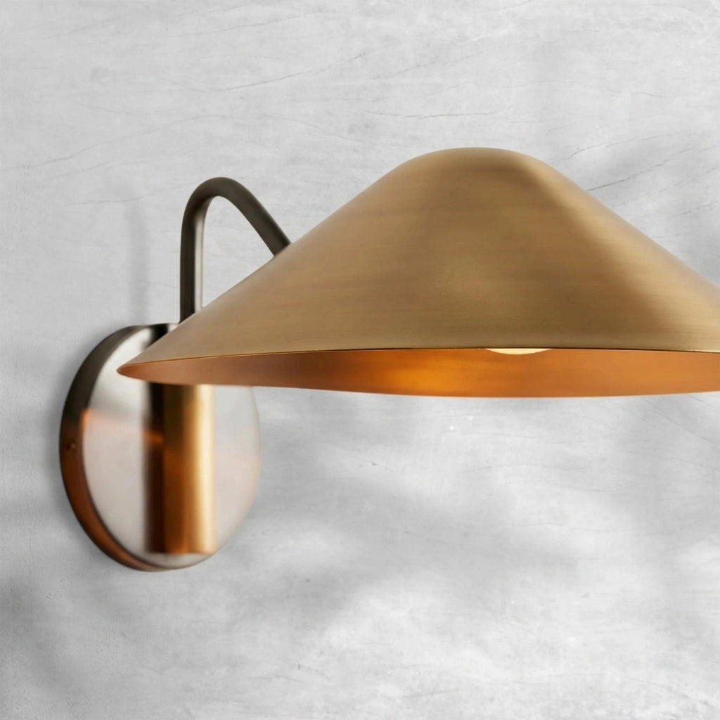 Riviko Heritage Brass Wall Sconce - Background Shot