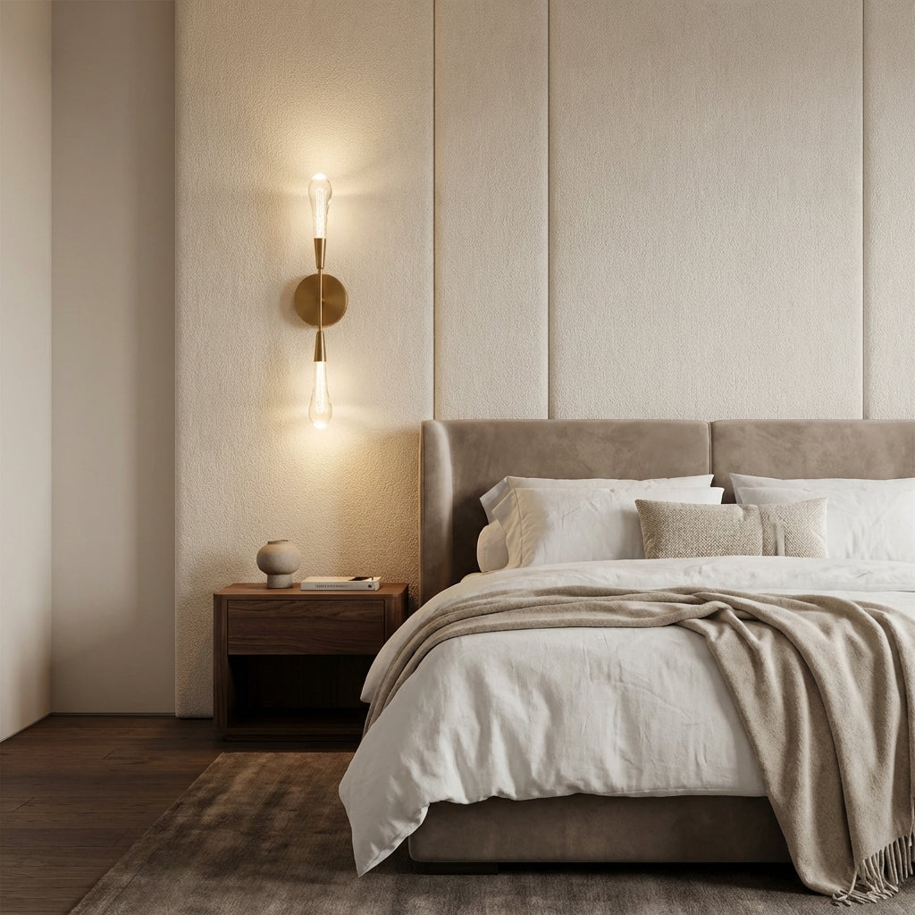 Riviko Raindrop Embrace Double Sconce - elegant American bedroom