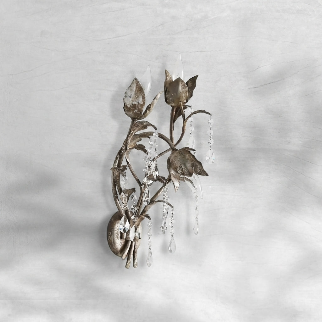 Riviko Veridian Bloom 3-Light Wall Sconce - Background Shot
