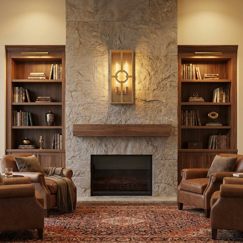 Riviko Westerley Outdoor Sconce 19''22'' - American formal living room