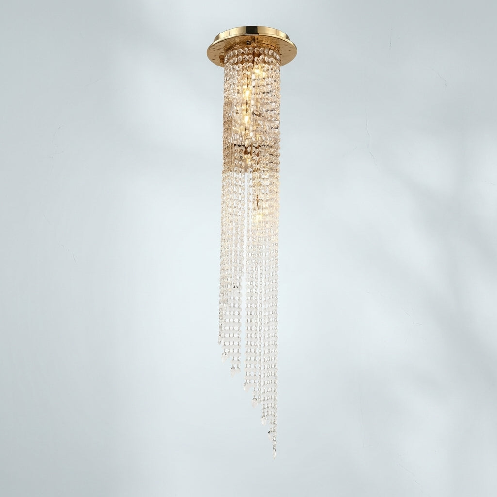 Riviko Radiant Prism Flushmount Pendant - Studio Shot