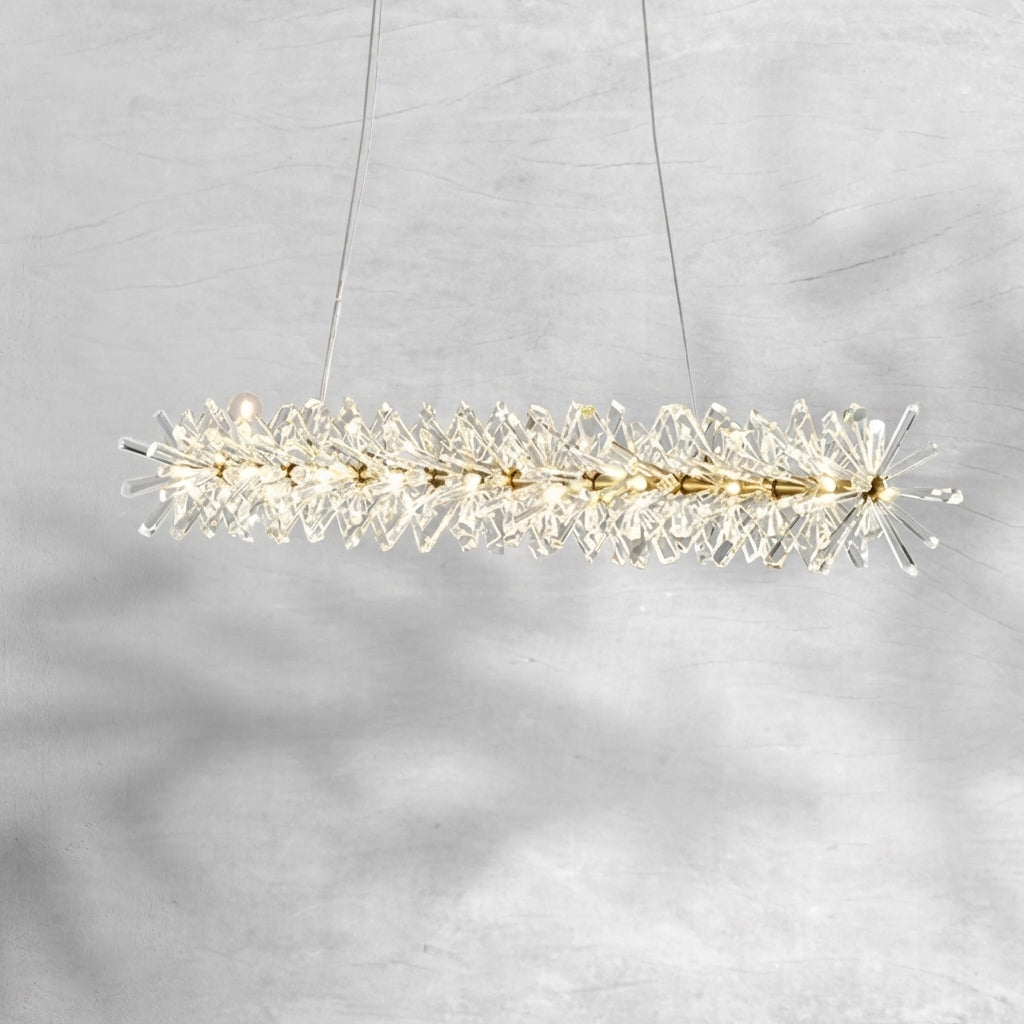 Riviko Glacial Radiance Double-Tier Crystal Chandelier - Background Shot