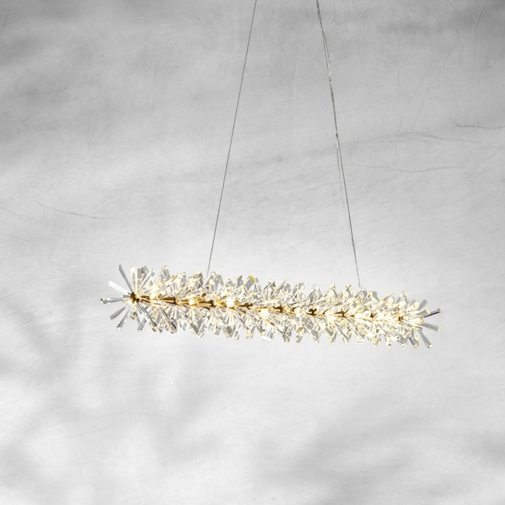 Riviko Glacial Radiance Double-Tier Crystal Chandelier - Background Shot