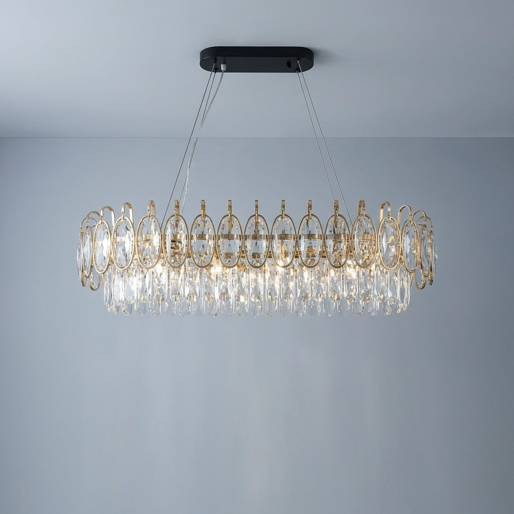 Riviko LG Luxurious K9 Crystal Chandelier - Studio Shot
